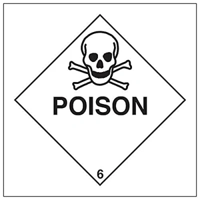 Image of V Safety Hazard diamond Poison 200x200mm Magnetic Sign