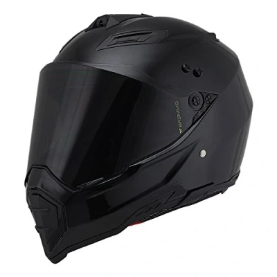 Image of Woljay Dual Sport Off Road Motorcycle helmet Dirt Bike ATV D.O.T certified (Black, XXL)