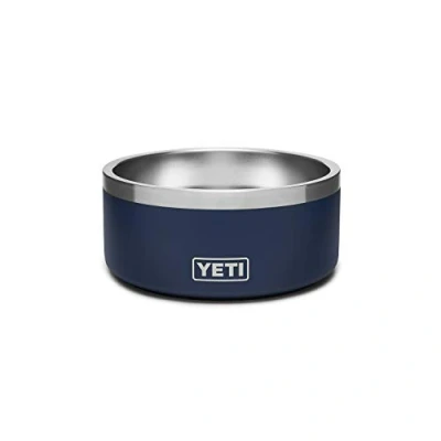 Image of YETI Boomer, Stainless Steel, Non Slip Dog Bowl, Navy, 4