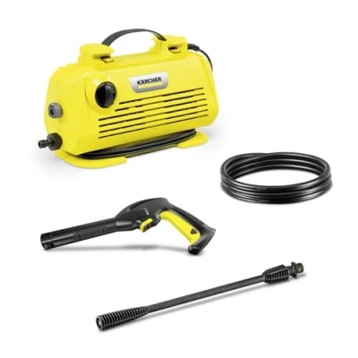 Image of Kärcher K 2 Horizontal Pressure Washer, Pressure: max. 110 bar, Flow Rate: 360 l/h, Area Coverage: 20 m²/h, Water Filter, Weight: 3.5 kg, high Hose and Gun, Vario Power Jet Spray Lance