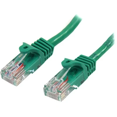 Image of StarTech.com 3 m Green Cat5e Snagless RJ45 UTP Patch Cable 3m Cord Ethernet Male to Cat 5e (45PAT3MGN)