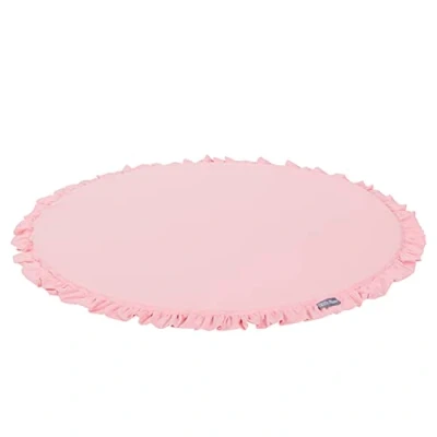 Image of KiddyMoon Foam Play Mat Ø 105Cm for Children Montessori Soft Children&#039;s Floor Playground Toddlers and Babies Crawling Toy Carpet Kids Nursery Playroom, Made in EU, Pink