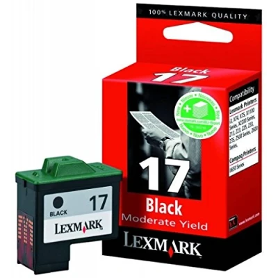 Image of Lexmark cartridge No. 17 Print 1 x black blister