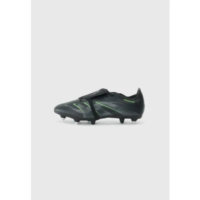 Image of adidas Unisex Predator League Fold Over Tongue Soft Ground Football Boots Shoes, Core Black/Carbon/Lucid Lemon, 6 UK