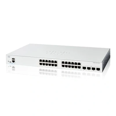 Image of Cisco Catalyst 1200 24T 4G Smart Switch, 24 Port GE, 4x1GE SFP, Limited Lifetime Protection (C1200 4G)