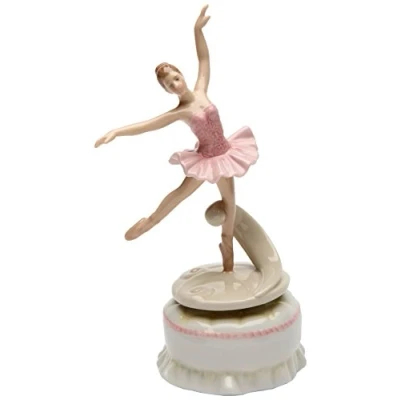 Image of Cosmos Gifts 20866 Spinning Ballerina Musical Ceramic Figurine, 7 Inch