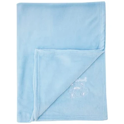 Image of Playshoes 75 Xx 100cm Soft Embroidered Fleece Blanket (Blue)