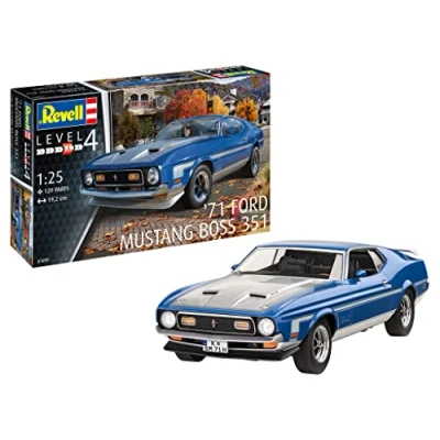 Image of Revell 07699 &#039;71 Mustang Boss 351 1:25 Scale Unbuilt/Unpainted Plastic Model Kit