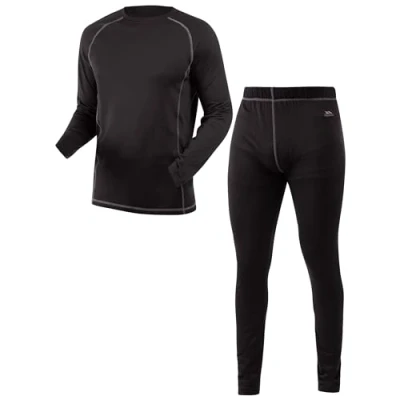 Image of Trespass Mens Base Layer Set Long Sleeve Top Sandler