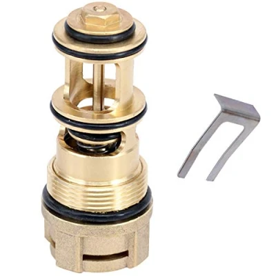 Image of SPARES2GO Diverter Valve 3 Way Compatible with Baxi DUOTEC 24 28 33 40 Combi Boiler (Brass)