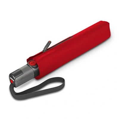 Image of Knirps TS200 Slim Flat Compact Duomatic Umbrella, Red, One Size