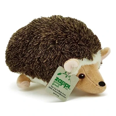 Image of Zappi Co Ultra Soft Hedgehog Plush Toy (21cm Length) 100% Recycled, Eco Friendly, Newborn Gift, Realistic Lifelike