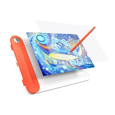 Image of UGEE Q8W Drawing Tablet, 8.5 inch Bluetooth 5.0 Pad Large Active Area,Graphics Tablet with 8192 Levels Battery Free Stylus, Pen Support Windows、Mac OS and Chrome 88 or Later