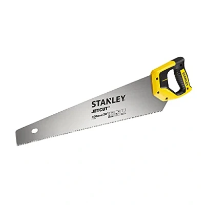 Image of Stanley 2 15 288 &quot;Jet Cut&quot; Rough Hand Saw, Multi Colour, 500 mm