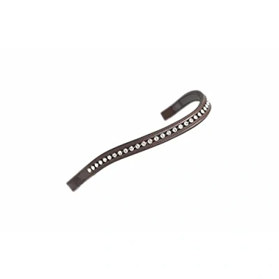 Image of Shires Aviemore Large Diamante Browband Havana/Clear Full