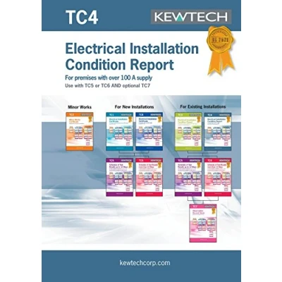 Image of Kewtech TC4 Condition Report, Inspection Schedule up to 100A