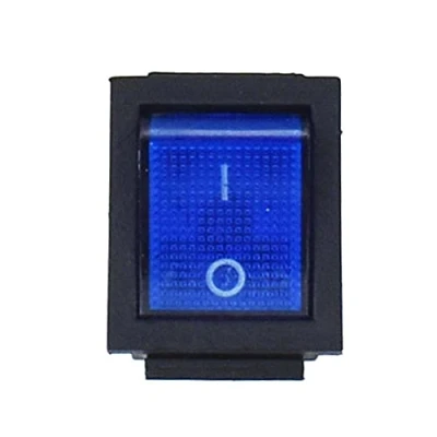 Image of 5pcs KCD4 Rocker Switch 4 6 Pin 2 3 Position DPST Boat Toggle 32x25mm (4pin 2Position,Blue)