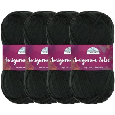 Image of Amigurumi Select 100% Acrylic Craft Yarn Skeins Crochet and Knitting Projects Fingering Weight Dahlia 4