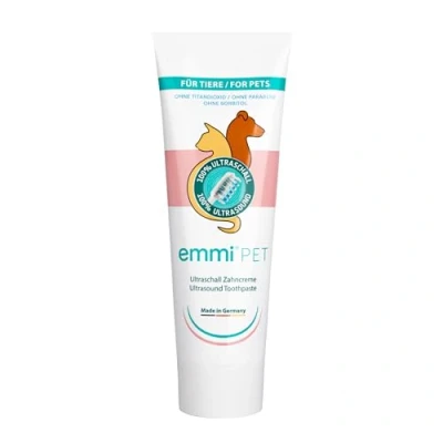 Image of Emmi pet Dog Toothpaste for Ultrasonic Toothbrush Vegan, Free from Nanomaterials &amp; Microplastics Without Animal Testing 75 ml