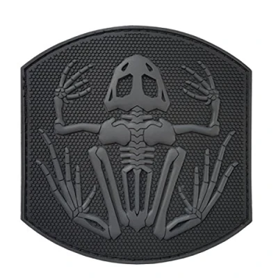 Image of ACU US Navy Seals Bone Frog Skull DEVGRU Frogman Morale PVC Touch Fastener Patch