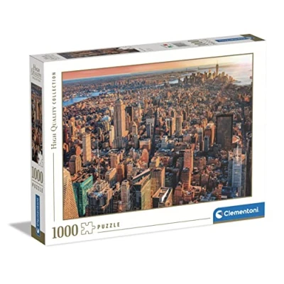 Image of Clementoni 39646 Collection Puzzle New York City Jigsaw 1000 Pieces, Made In Italy, For Adults