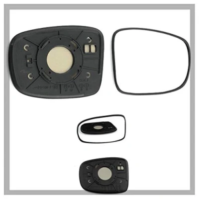 Image of Fits Hyundai I10, For 2007 to 2010 Non Heated Base Convex Wing Mirror RIGHT HAND (UK Driver Side)