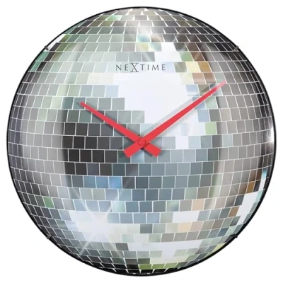 Image of NexTime Wall Clock, Silver, one