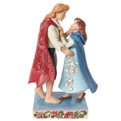Image of Disney Traditions by Jim Shore The Beauty of Love Belle and Prince Figurine