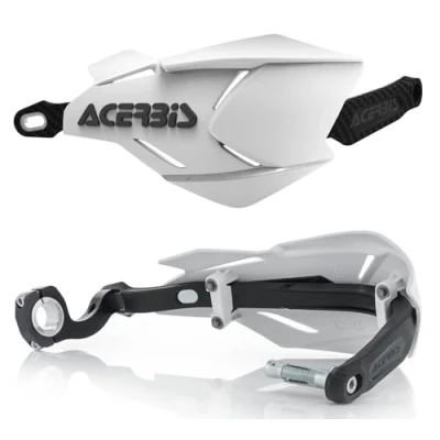 Image of Acerbis 22397.237 Moto Hand Guards, White/Black, Size Unifit