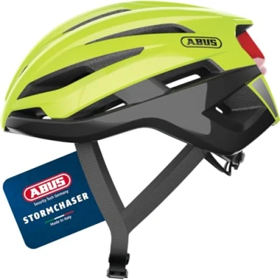 Image of ABUS StormChaser Racing Bike Helmet Lightweight and Comfortable Bicycle for Professional Cycling Women Men Yellow, Size L