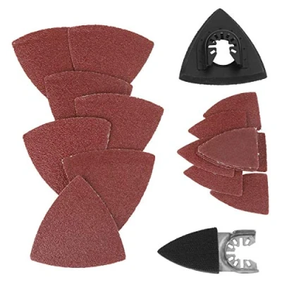 Image of 82pcs Oscillating Saw Sanding Kit Triangle Pads Multi Tool Sand Pad