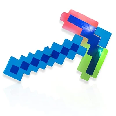 Image of The Glowhouse LED Flashing Diamond Pixel Pickaxe