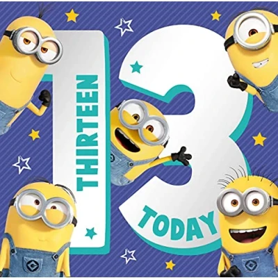 Image of Despicable Me Age 13 Birthday Card