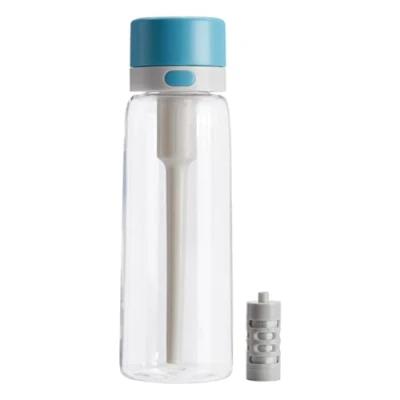 Image of Amazon Basics Water Filter Bottle, BPA Free Tritan, 660ml (Blue)