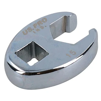 Image of AB Tools 15mm Crowfoot Wrench 3/8&quot; Drive Crows Feet Spanner for Torque Wrenches