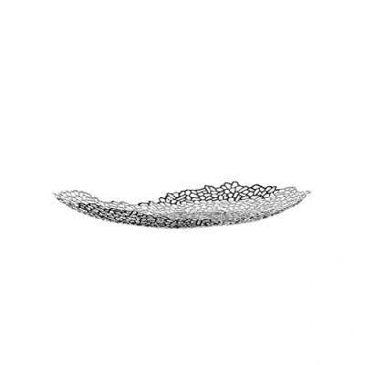 Image of Alessi GV32 &quot; Opus Centrepiece in 18/10 Stainless Steel Mirror Polished, Silver, H 7,5cm, B 34cm, L 60cm