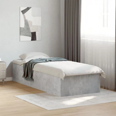 Image of vidaXL Bed Frame without Mattress Concrete Grey 90x200 cm