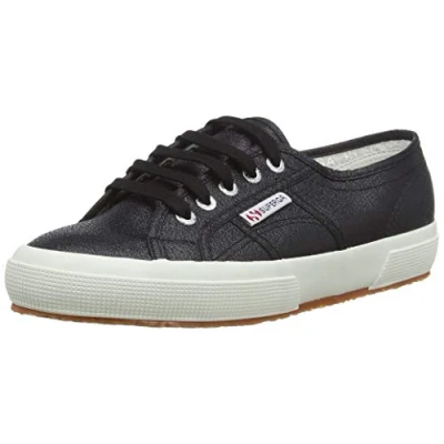 Image of Superga Women&#039;s 2750 lamew Low Top Sneakers, Black 999, 8.5 UK
