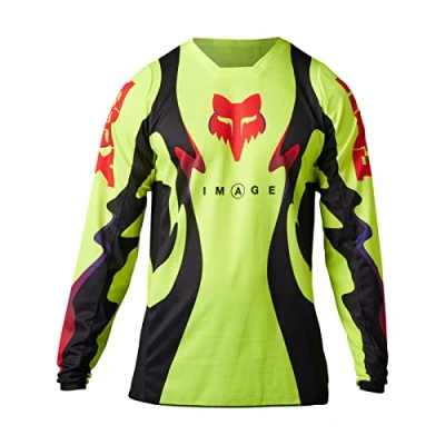 Image of Fox Racing Men&#039;s 180 KOZMIK Jersey, Fluorescent Yellow, XXL