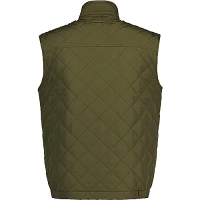 Image of GANT Quilted Windcheater VEST Waistcoat, Men&#039;s, Size: XXL, Juniper green