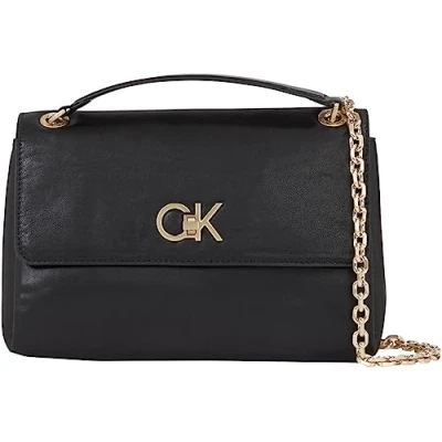 Image of Calvin Klein RE LOCK EW CONV Across body bag, Women&#039;s, Size: One Size, Black