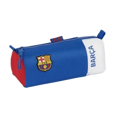 Image of Safta F.C. Barcelona 2nd Equipment Pencil Case with Zip and Compartment, Children&#039;s Case, Child&#039;s Ideal for School Aged Children, Comfortable Versatile, 21 x 7 8 cm, Blue