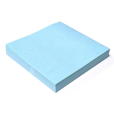 Image of Evergreen Goods 8 Pads Pastel Blue Sticky Notes 76x76mm (3&quot; X 3&quot;) 100 Sheets Per Pad, Memo Pads, Removable Self Sticking for Note Pad Taking, to Do Lists &amp; Reminders All Occasions