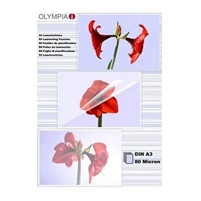 Image of Olympia 9174 80 mic, DIN A3 Laminating Pouches Pack of 50