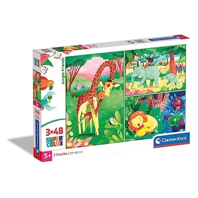 Image of Clementoni 25233 Supercolor puzzle Disney Toy Story 4 3 x 48 pieces Made in Italy jigsaw children age