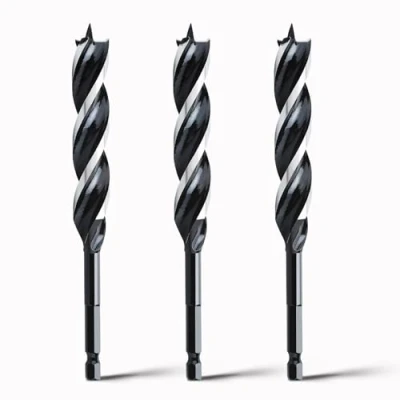 Image of hsawbit Wood Drill Bits, 3pcs x 14mm 155mm Auger Bit Extra Long Bits Plastic, Drywall Woodworking Hole