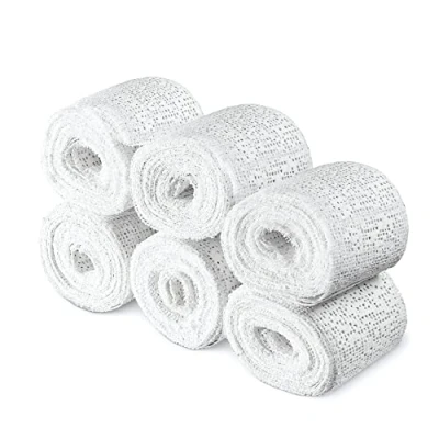 Image of Navaris Plaster Cast Bandage Kit Skin Friendly of Paris Bandages for Art, Crafts, Modelling, Moulds Set 6 Rolls 5 cm x 3 m