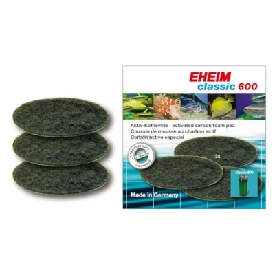 Image of Eheim 2217 Carbon Set of 3 Sponges for Aquarium