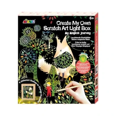 Image of Avenir Create My own Scratch Light Box Your Art for Kids 6+