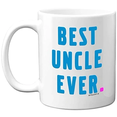 Image of Stuff4 Best Uncle Ever Mug, 11oz Ceramic Dishwasher Safe Premium Mugs, Gifts from Niece, Presents, for